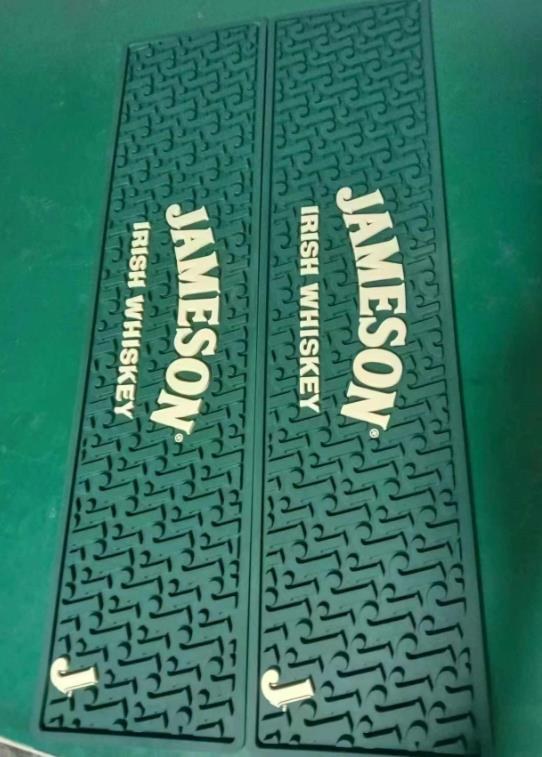 Branded rubber bar service mat